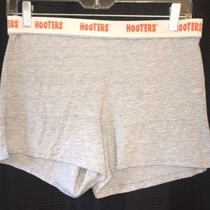 Vintage Hooters Heather Grey Shorts With Waist
